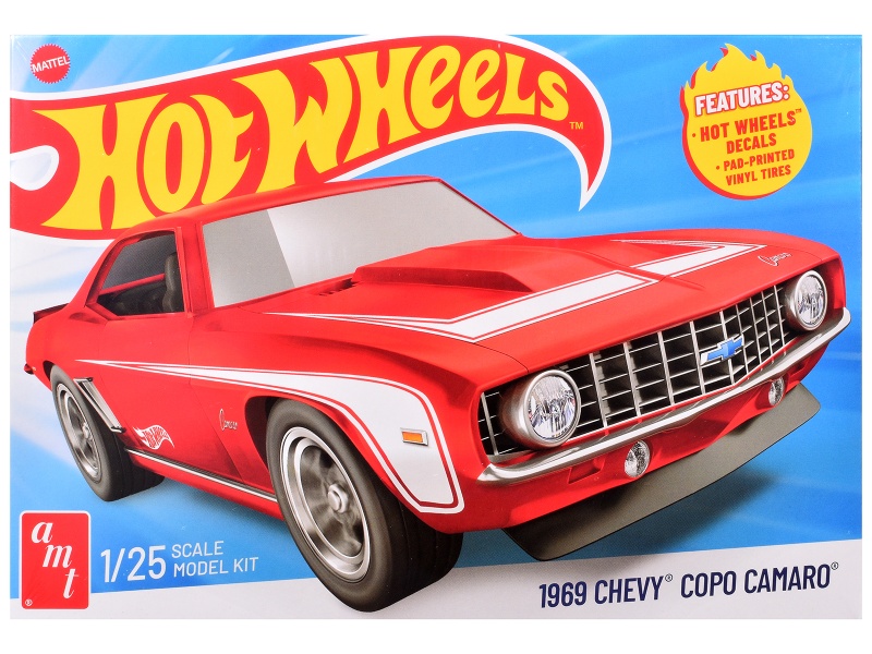 Skill 2 Model Kit 1969 Chevrolet Copo Camaro "Hot Wheels" 1/25 Scale Model By Amt