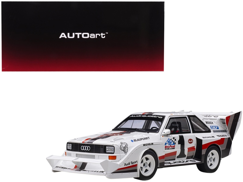 Audi Quattro S1 #1 Walter Roehrl Winner Pikes Peak (1987) 1/18 Model Car By Autoart
