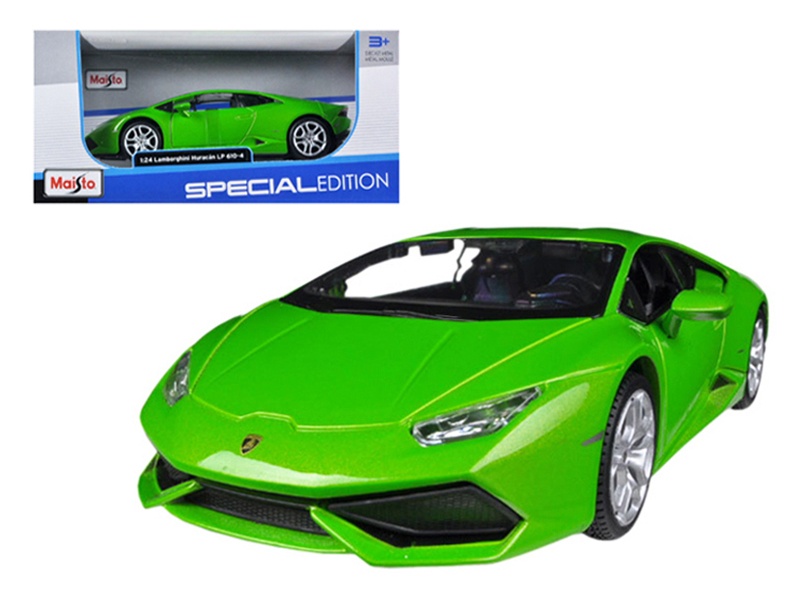 Lamborghini Huracan Lp610-4 Green 1/24 Diecast Model Car By Maisto