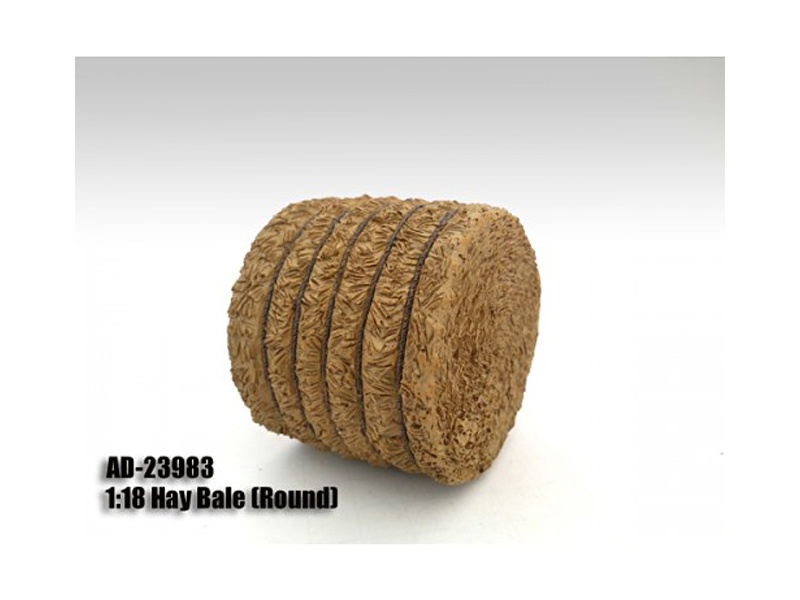 Hay Bale Round Accessory 1:18 Scale Models By American Diorama