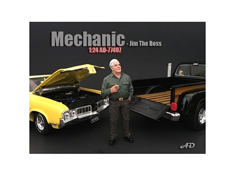 Mechanic Jim The Boss Figurine For 1/24 Scale Models By American Diorama