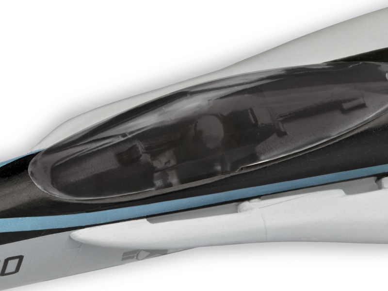 Level 2 Easy-Click Model Kit Maverick's F/A-18 Hornet Jet "Top Gun: Maverick" (2022) Movie 1/72 Scale Model By Revell