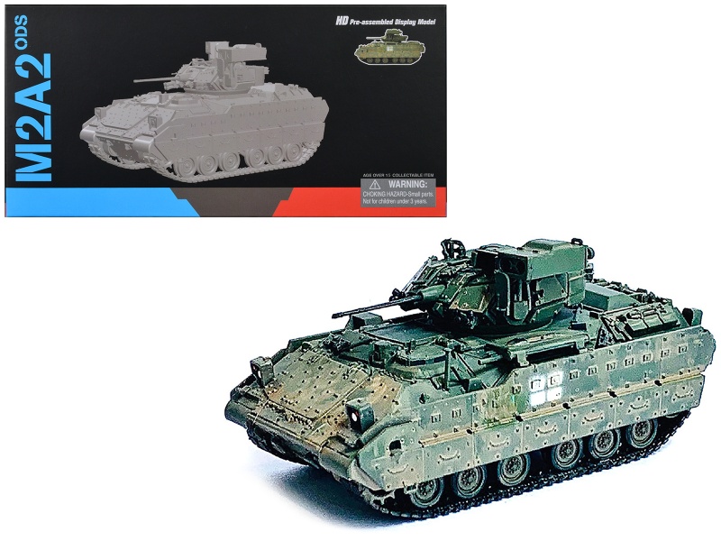 Ukraine M2A2 ODS Light Tank Green Camouflage (Weathered) "Neo Dragon Armor" Series 1/72 Scale Plastic Model by Dragon Models