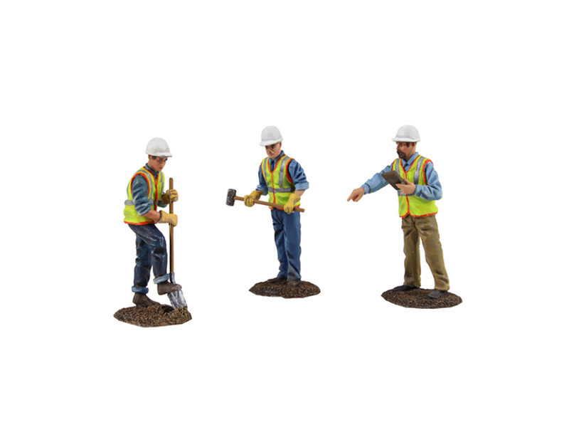 Diecast Metal Construction Figures 3Pc Set #2 1/50 By First Gear
