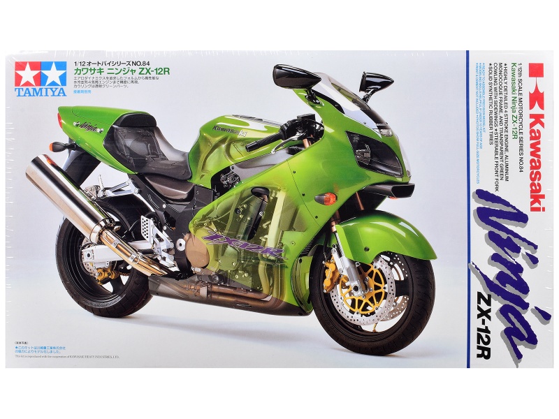 Model Kit Kawasaki Ninja Zx-12R Motorcycle 1/12 Scale Model By Tamiya