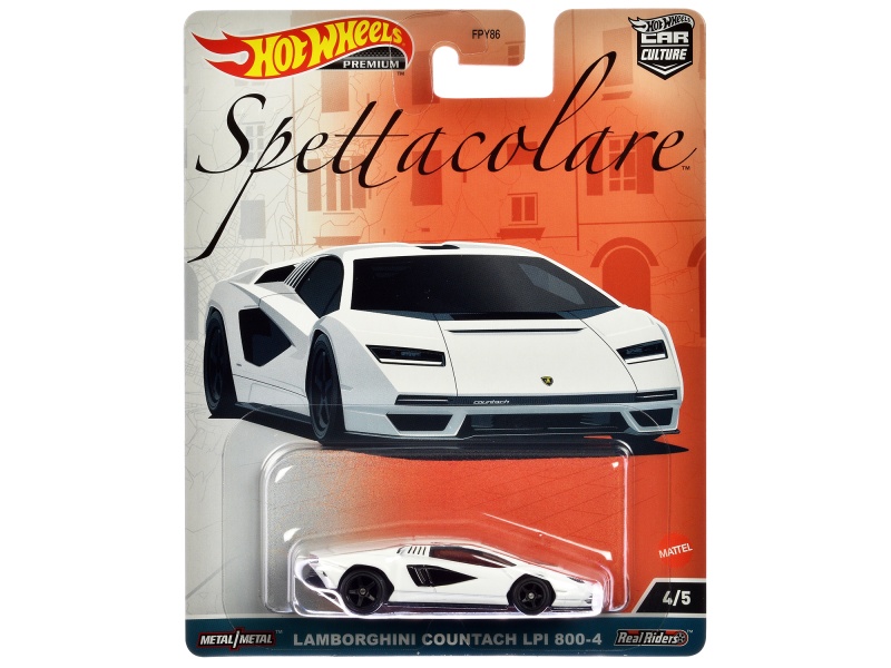 Lamborghini Countach Lpi 800-4 White 'Spettacolare' Series Diecast Model Car