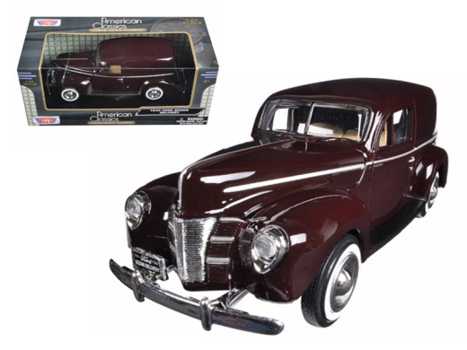 1940 Ford Sedan Delivery Brown 1/24 Diecast Model Car By Motormax