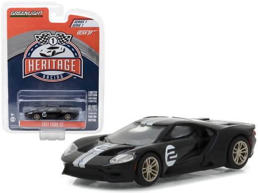 2017 Ford GT Black #2 Diecast Model Car - GreenLight 1:64 Scale