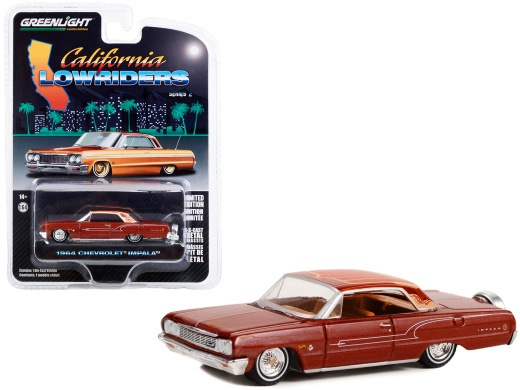 1964 Chevrolet Impala Copper Brown Metallic Diecast Model Car - GreenLight