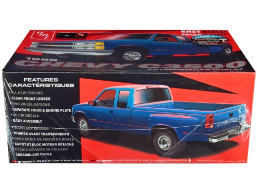 1996 Chevrolet C3500 Extended Cab Dually Pickup Truck Model Kit - 1/25 Scale AMT