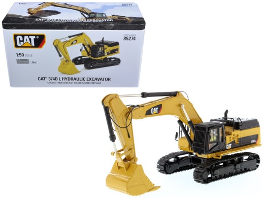 Cat Caterpillar 374D L Hydraulic Excavator Diecast Model by Diecast Masters