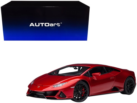 Lamborghini Huracan Evo Rosso Bia Red Metallic 1/18 Model Car By Autoart