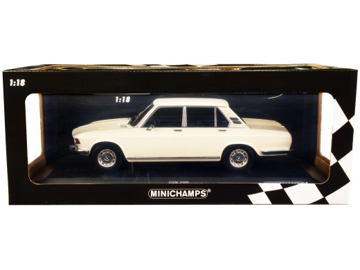 1968 BMW 2500 White Limited Edition 1/18 Diecast Model Car by Minichamps