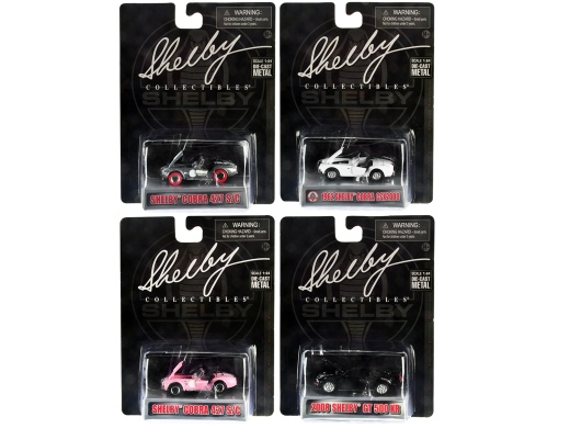 Carroll Shelby 50th Anniversary 4 Piece Diecast Model Cars