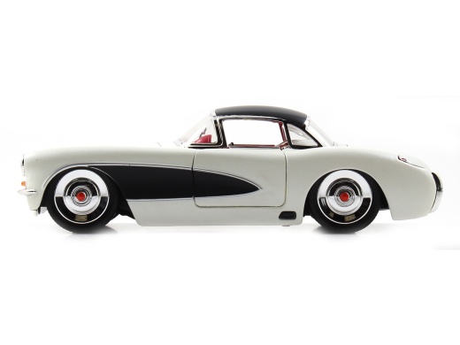 1957 Chevrolet Corvette Satin Cream Metallic Diecast Model Car