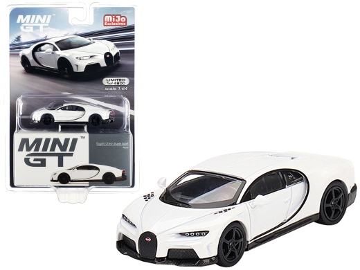Bugatti Chiron Super Sport White Limited Edition 1/64 Diecast Model Car by True Scale Miniatures