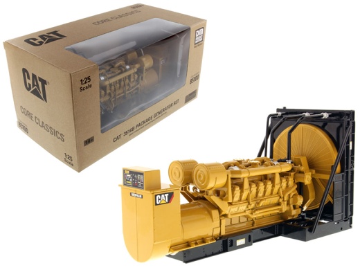 Cat Caterpillar 3516B Engine Generator 3 Piece Set "Core Classic" Series 1/25 Diecast Model By Diecast Masters