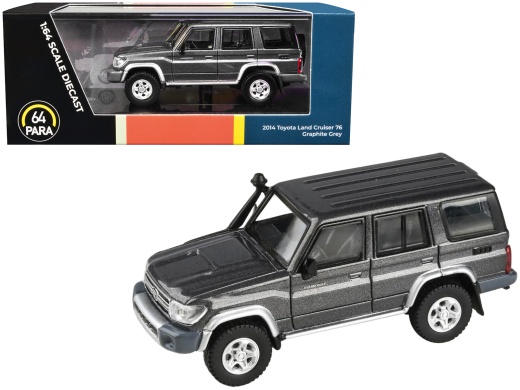 2014 Toyota Land Cruiser 76 Graphite Gray Metallic 1/64 Diecast Model Car