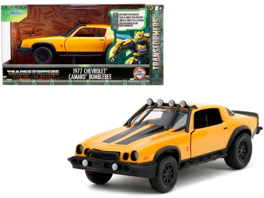 1977 Chevrolet Camaro Off-Road Version Yellow Metallic with Black Stripes Diecast Model Car - Transformers: Rise of the Beasts
