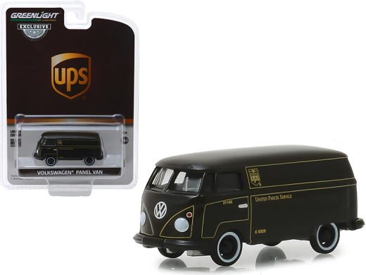 Volkswagen Panel Van Dark Brown UPS Hobby Exclusive 1/64 Diecast Model Car