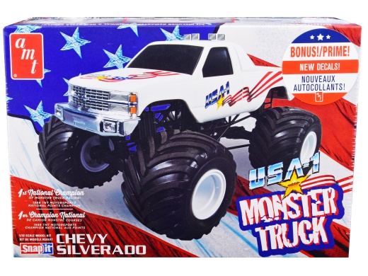 Chevrolet Silverado 'Usa-1' Monster Truck 1/32 Scale Model Kit