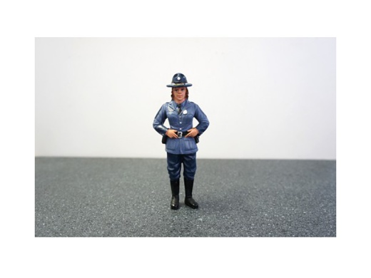State Trooper Sharon Figure for 1:24 Diecast Model Cars by American Diorama