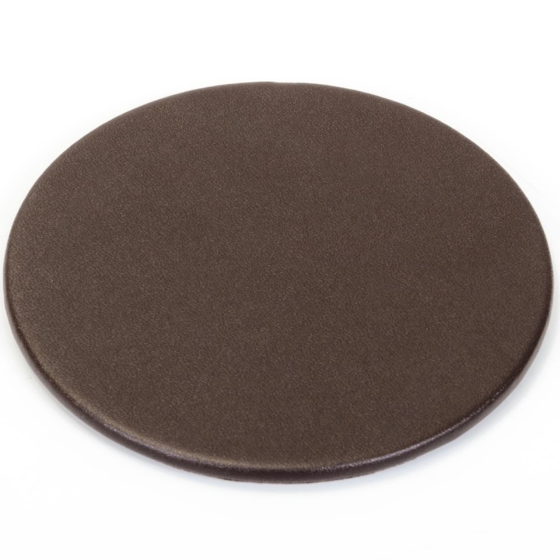 10 Seat Chocolate Brown Leather Conference Room Set W/ Round Coasters
