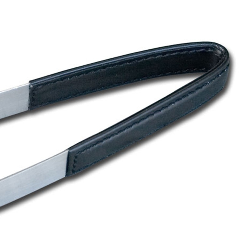 Classic Black Leather Ice Tongs