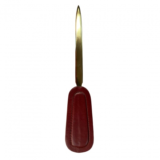 Mocha Leather Letter Opener