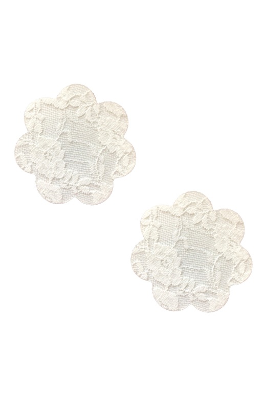 White Lace Back To BAEsics Petal Pasties by Donna Di Capri