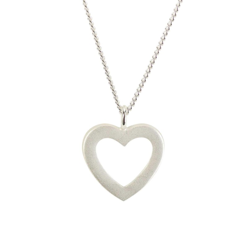 Heart 2 Heart Mom Silver Plate 18" Chain