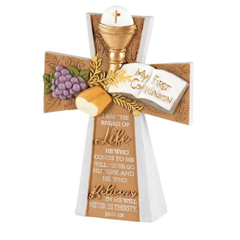 First Communion Petite Tabletop Cross