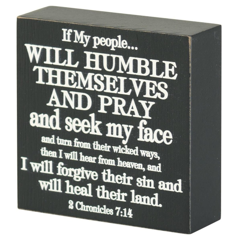Tabletop Plaque If My People Mdf Black