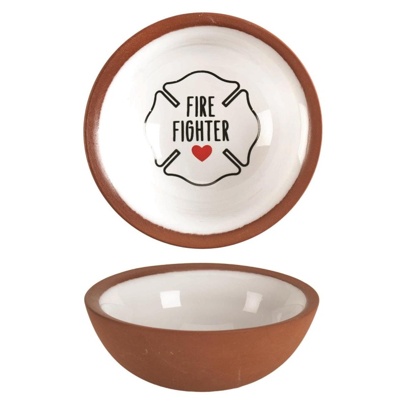 Tray Cross Fire Fighter Terra Cotta