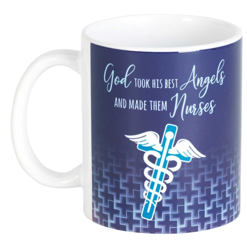 Mug Ceramic Nurse God Took His Best 11Oz