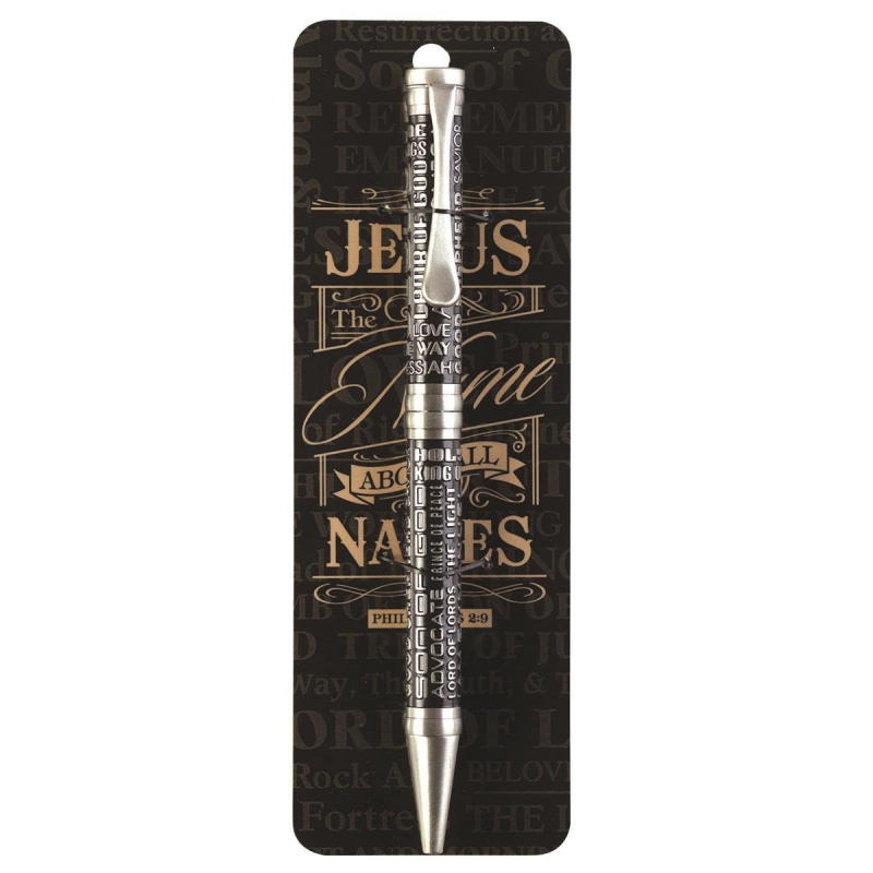 Pen Names Of Jesus Silver Black