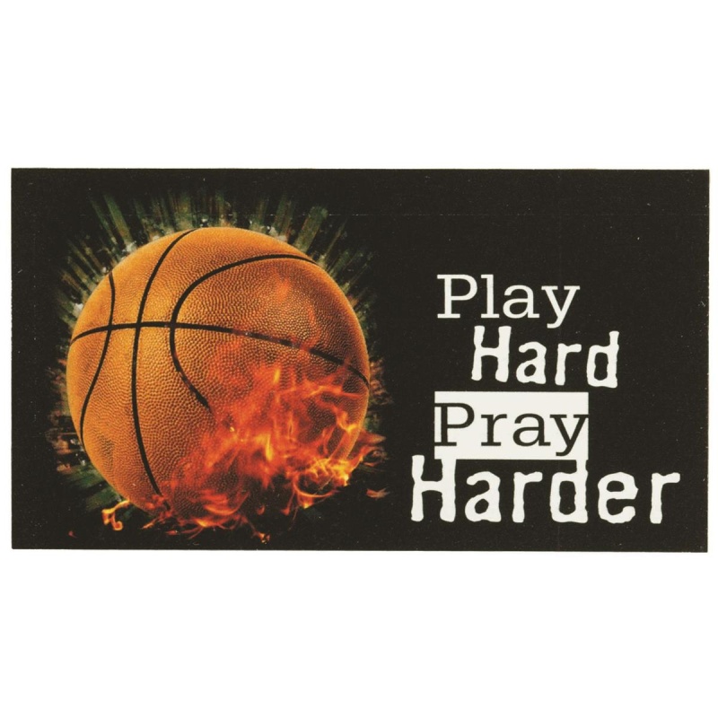 Magnet Basketball Play Hard Pray 5X2.75