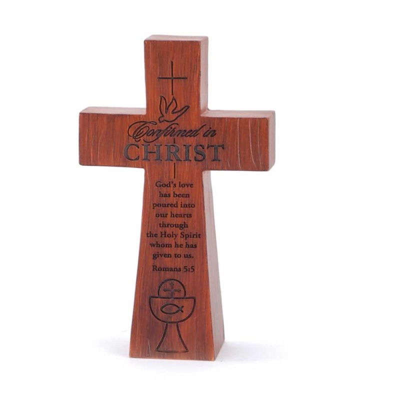 Confirmed In Christ Tabletop Cross