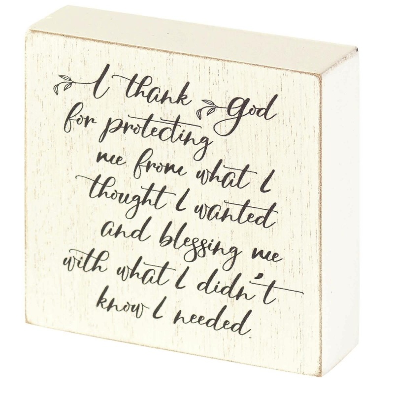 I Thank God For Tabletop Plaque
