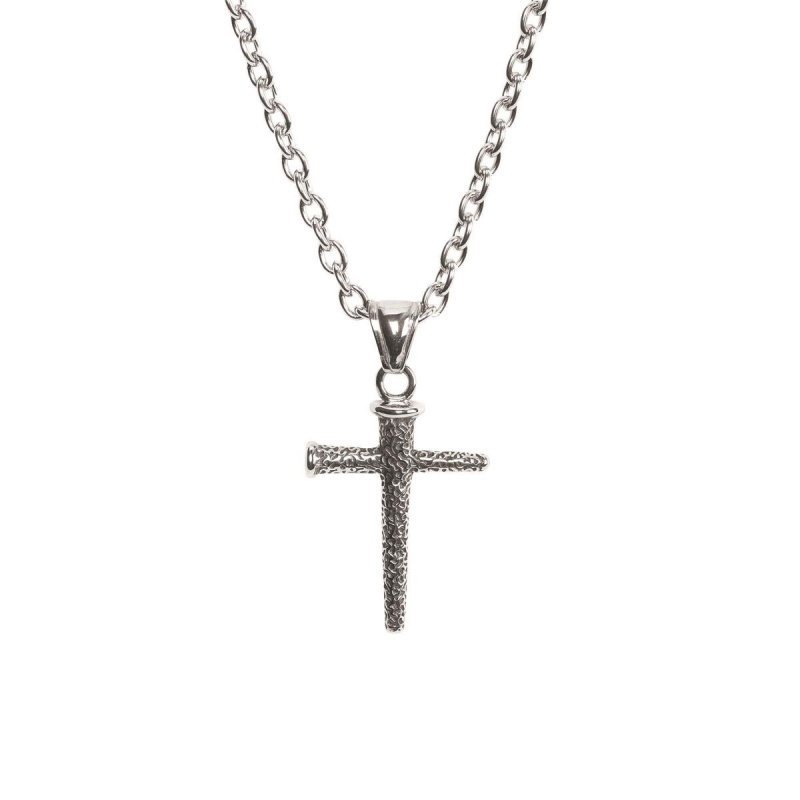 Nail Cross Stainless Steel 18" Chain