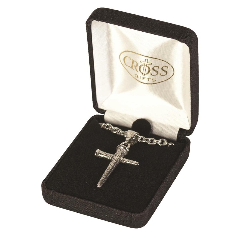 Nail Cross Stainless Steel 18" Chain