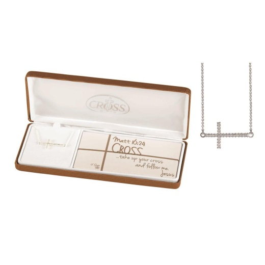 NK-SP Matt 16:24 Cross 18" Necklace - A Symbol of Faith and Devotion