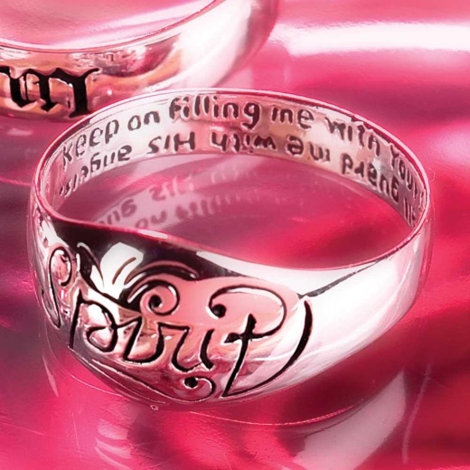 Rng Ss Angel/Spirit Size9 Card - Sterling Silver Angel/Spirit Ring