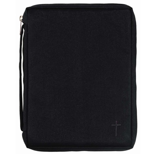 Bibl Cov Kodra W/ Handle Sm-Blk Small Bible Cover