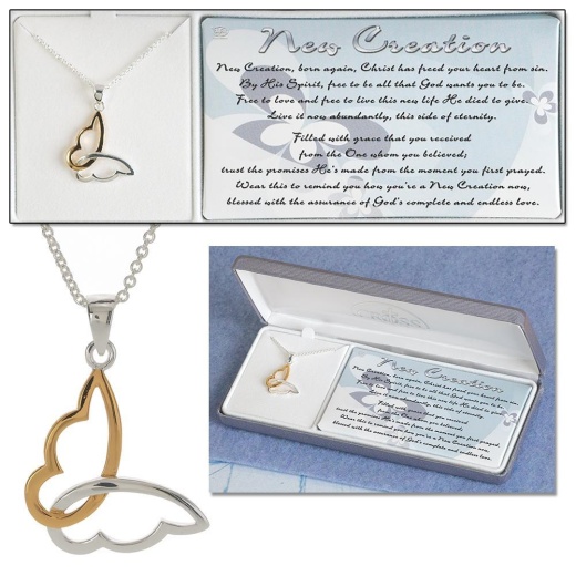 Nk New Creation Butterfly Sp/Gp 18" Chn: A Symbol of Faith and Transformation