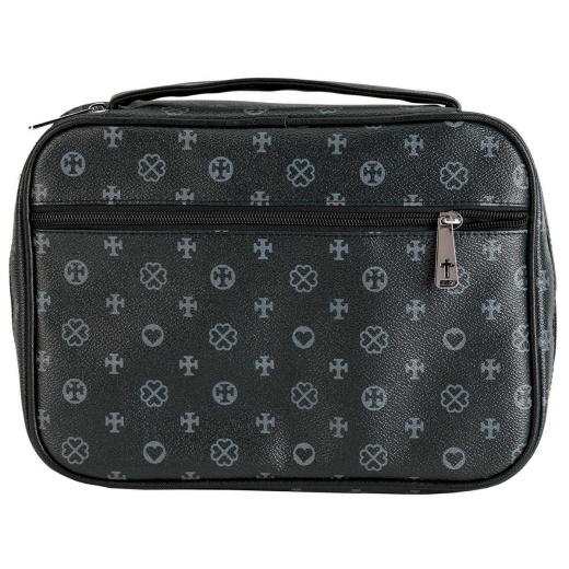 Bible Cover Black Heart XX Large