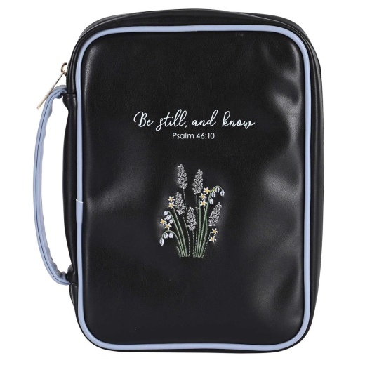 Bible Case Black Ps. 46:10 Be Still Xl