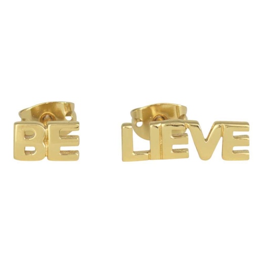 Ear-Believe Studs Gld Plt