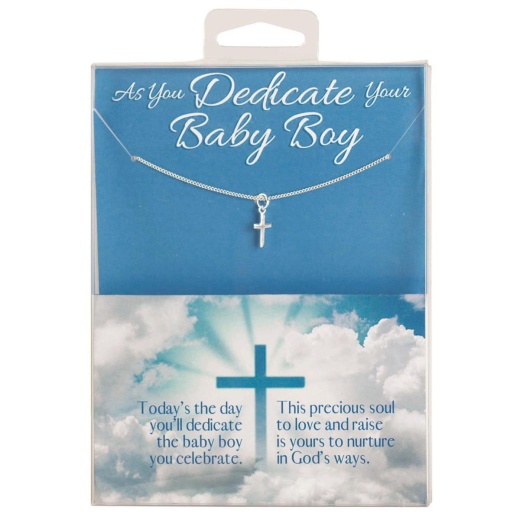 Necklace Dedicate Baby Boy Box Cross Ps - A Beautiful Baptism Gift Idea