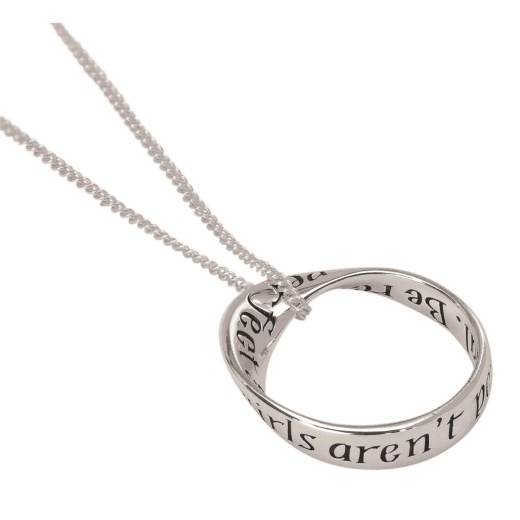 Rememberings Mobius Ring Real Girls Pendant Necklace